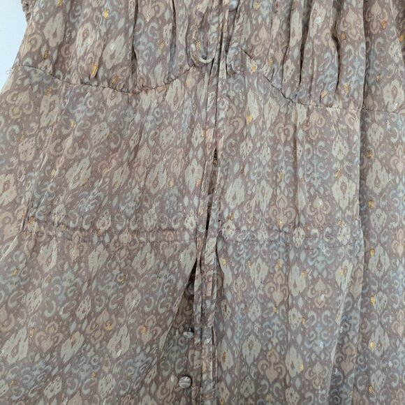 Moon River Patterned Maxi Dress - Large - Picture 2 of 4